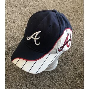 Atlanta Braves Hat Cap Red White Blue Strapback OSFA Genuine Merchandise New